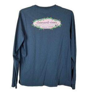 Vineyard Vines Boys Long Sleeve T Shirt Festive Party String Lights Size XL Blue